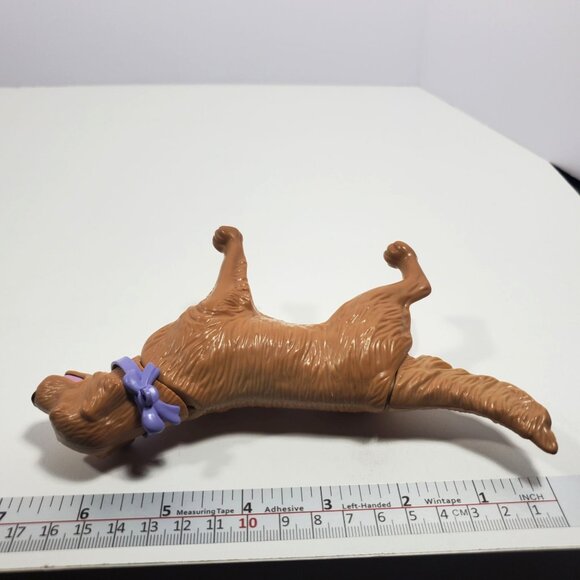 Barbie Golden Retriever Dog 7" With Purple Bow Yellow Brown - Picture 7 of 16